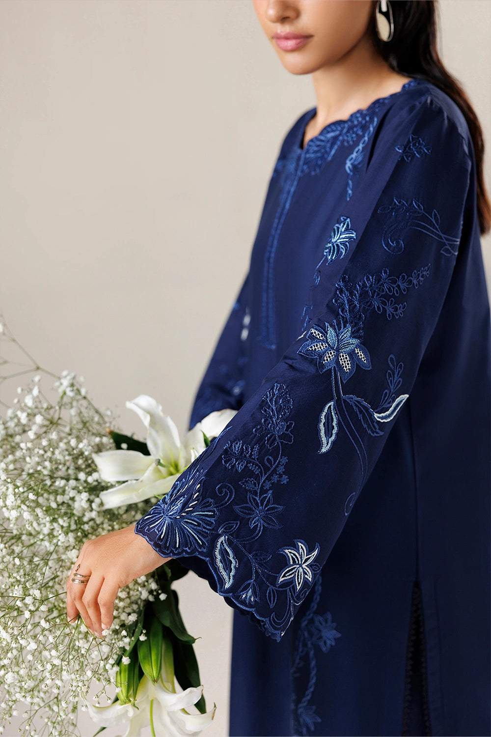 Azure | Chic Essentials | Sapphire Babe - Casual Dress - available at Maria Faisal in UK and USA.