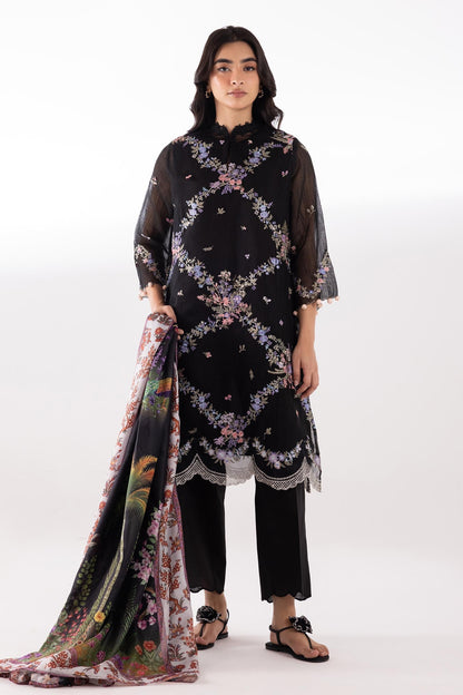 Sana Safinaz | Luxury Pret | Muzlin Lawn Suit SC26MUZ102BP3 - Dress - available at Maria Faisal in UK and USA.