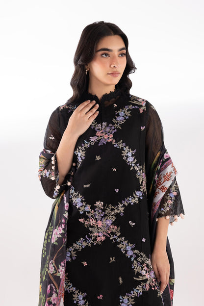 Sana Safinaz | Luxury Pret | Muzlin Lawn Suit SC26MUZ102BP3 - Dress - available at Maria Faisal in UK and USA.