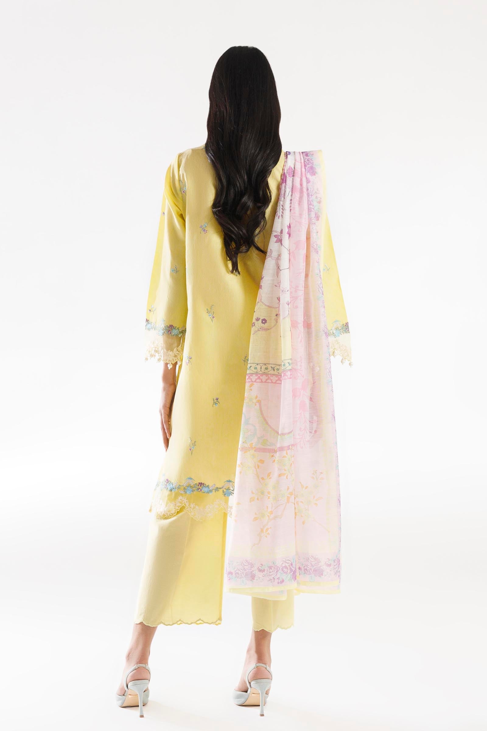 Sana Safinaz | Luxury Pret | Muzlin Lawn Suit SC26MUZ111BP3 - Dress - available at Maria Faisal in UK and USA.