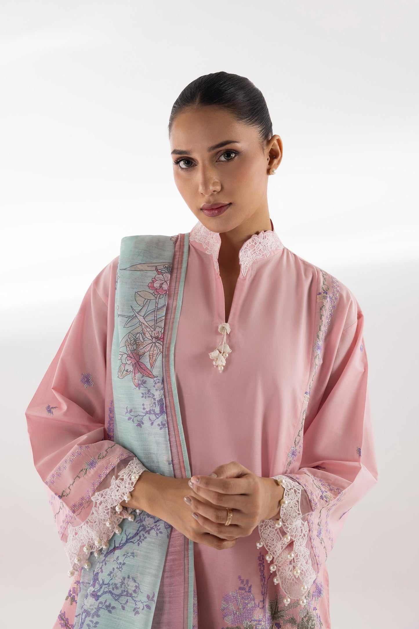 Sana Safinaz | Luxury Pret | Muzlin Lawn Suit SC26MUZ112BP3 - Dress - available at Maria Faisal in UK and USA.