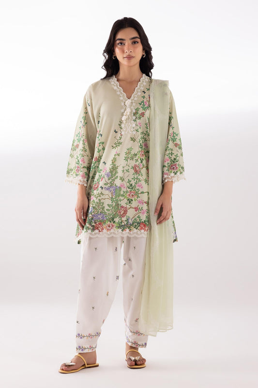 Sana Safinaz | Luxury Pret | Muzlin Lawn Suit SC26MUZ202BP3 - Dress - available at Maria Faisal in UK and USA.