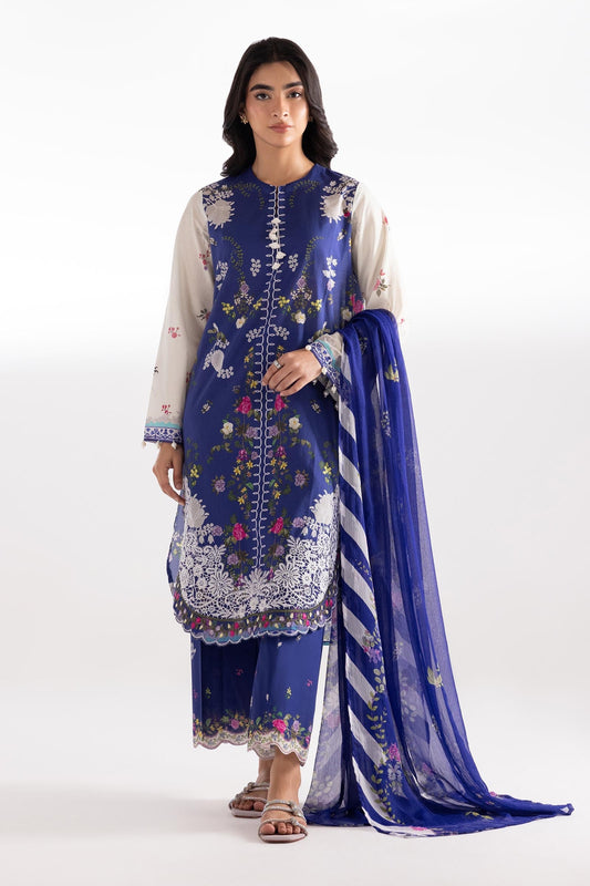 Sana Safinaz | Luxury Pret | Muzlin Lawn Suit SC26MUZ203AP3 - Dress - available at Maria Faisal in UK and USA.