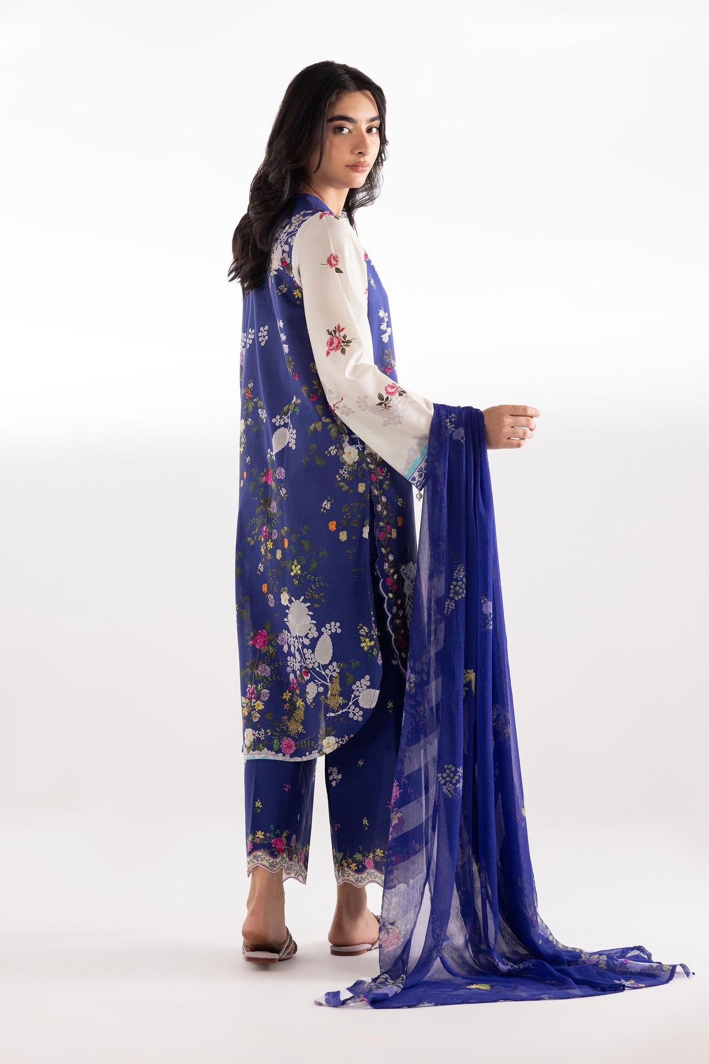 Sana Safinaz | Luxury Pret | Muzlin Lawn Suit SC26MUZ203AP3 - Dress - available at Maria Faisal in UK and USA.
