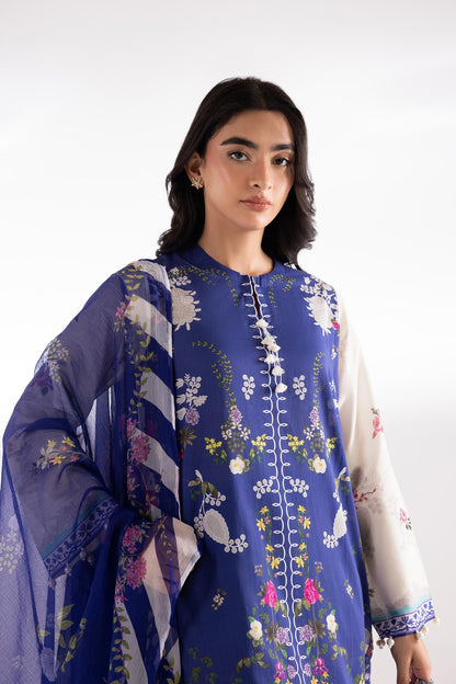 Sana Safinaz | Luxury Pret | Muzlin Lawn Suit SC26MUZ203AP3 - Dress - available at Maria Faisal in UK and USA.