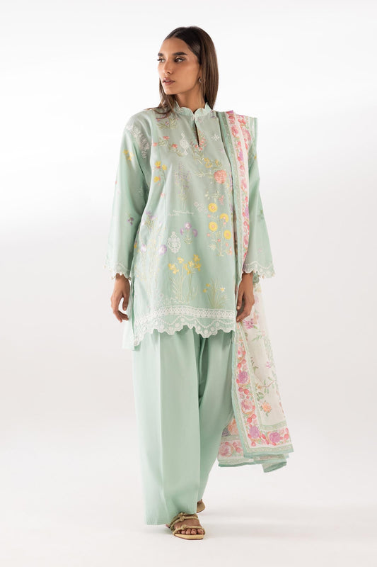 Sana Safinaz | Luxury Pret | Muzlin Lawn Suit SC26MUZ210AP3 - Dress - available at Maria Faisal in UK and USA.