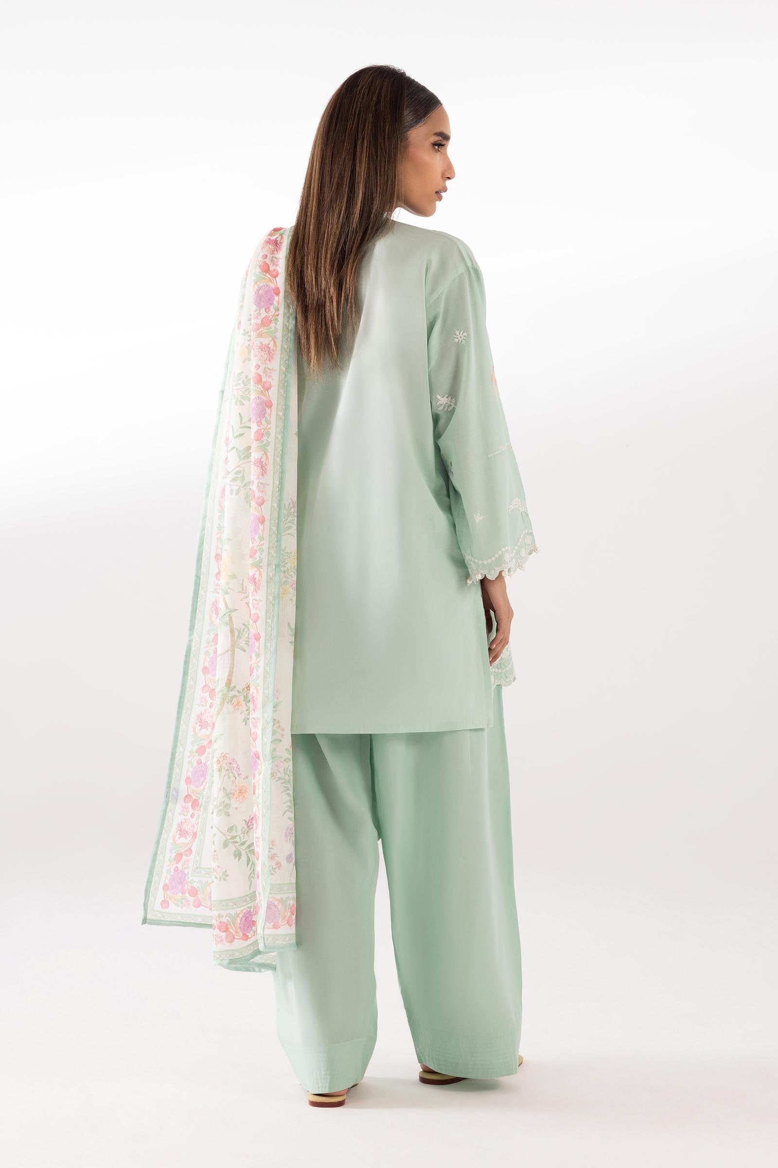 Sana Safinaz | Luxury Pret | Muzlin Lawn Suit SC26MUZ210AP3 - Dress - available at Maria Faisal in UK and USA.