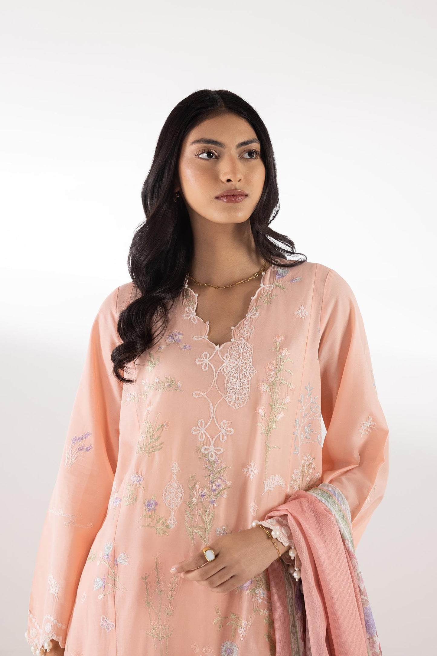 Sana Safinaz | Luxury Pret | Muzlin Lawn Suit SC26MUZ210BP3 - Dress - available at Maria Faisal in UK and USA.