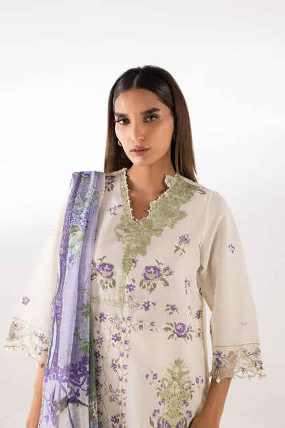 Sana Safinaz | Luxury Pret | Muzlin Lawn Suit SC26MUZ211AP3 - Dress - available at Maria Faisal in UK and USA.