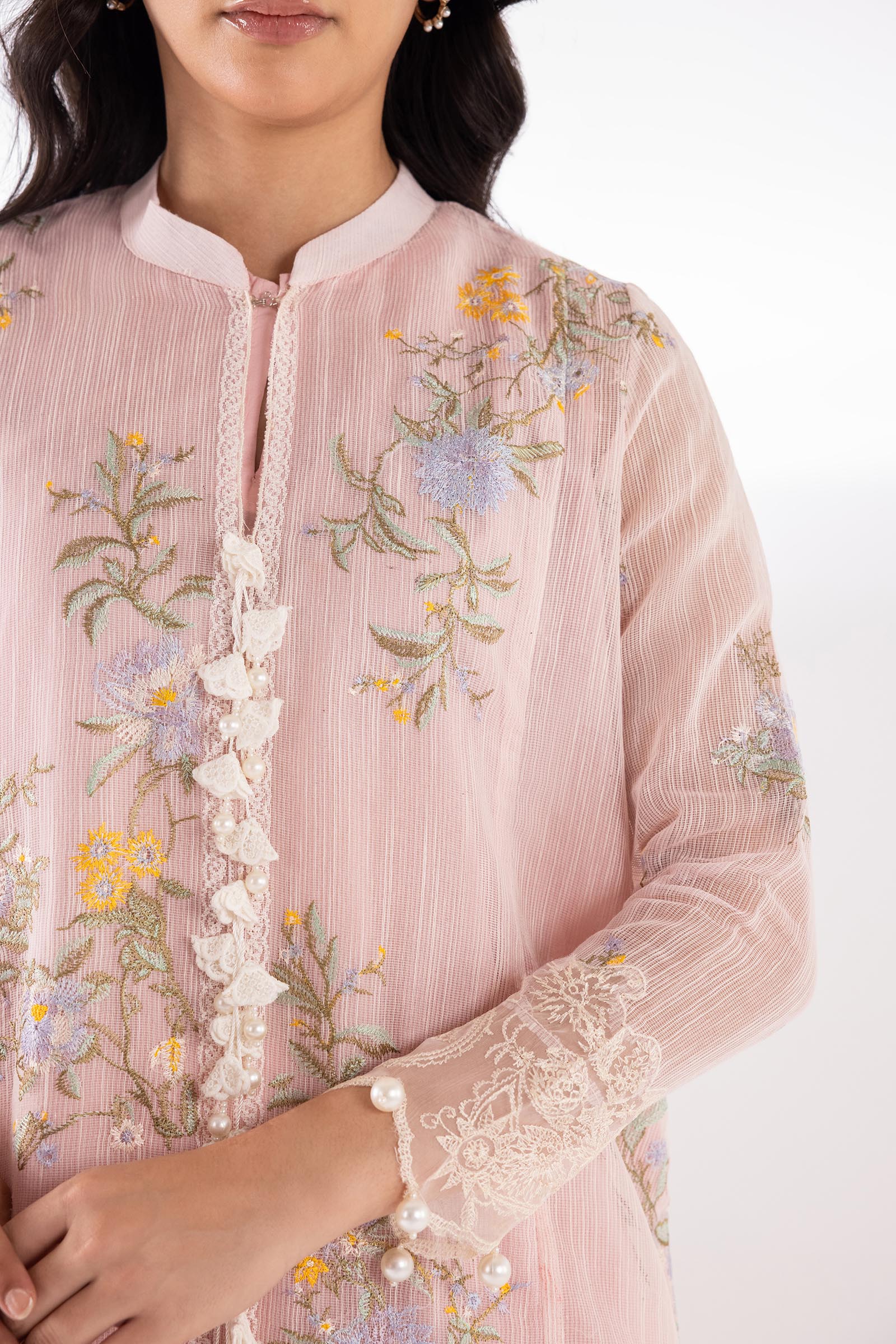 Sana Safinaz | Luxury Pret | Muzlin Lawn Suit SC26MUZ213BP3 - Dress - available at Maria Faisal in UK and USA.
