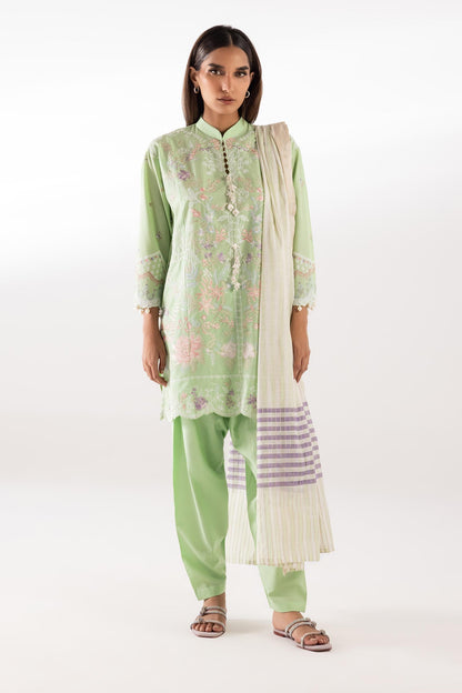 Sana Safinaz | Luxury Pret | Muzlin Lawn Suit SC26MUZ217AP3 - Dress - available at Maria Faisal in UK and USA.