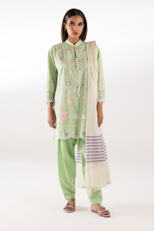 Sana Safinaz | Luxury Pret | Muzlin Lawn Suit SC26MUZ217AP3 - Dress - available at Maria Faisal in UK and USA.