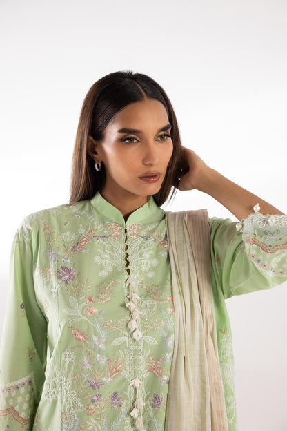Sana Safinaz | Luxury Pret | Muzlin Lawn Suit SC26MUZ217AP3 - Dress - available at Maria Faisal in UK and USA.