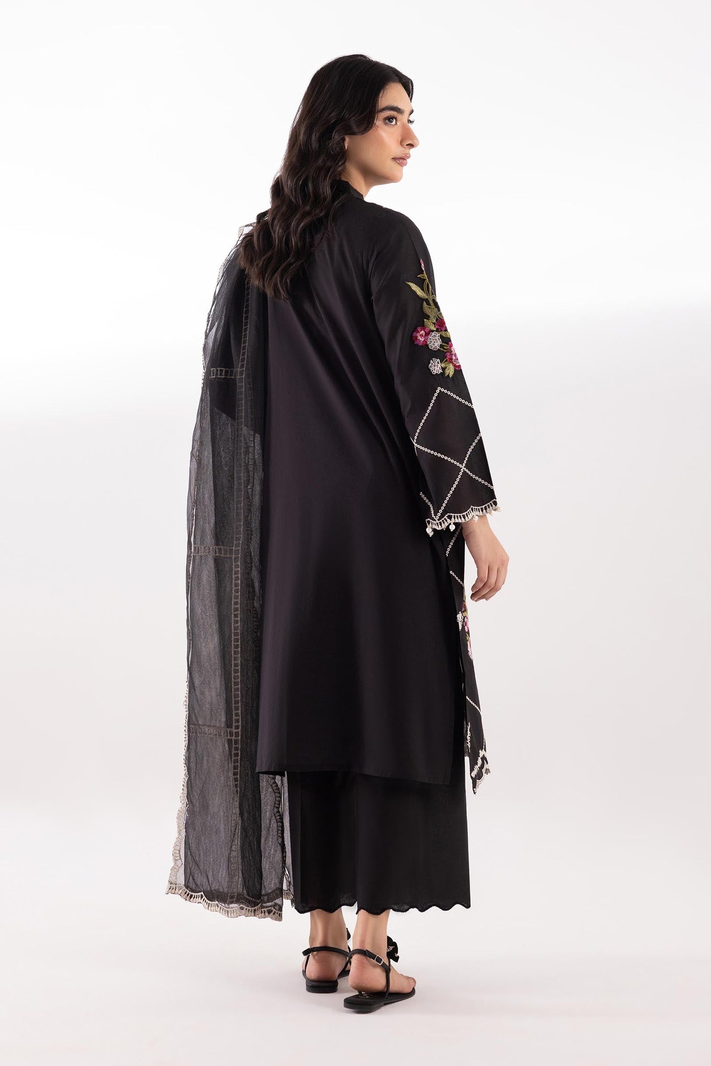 Sana Safinaz | Luxury Pret | Muzlin Lawn Suit SC26MUZ219AP3 - Dress - available at Maria Faisal in UK and USA.