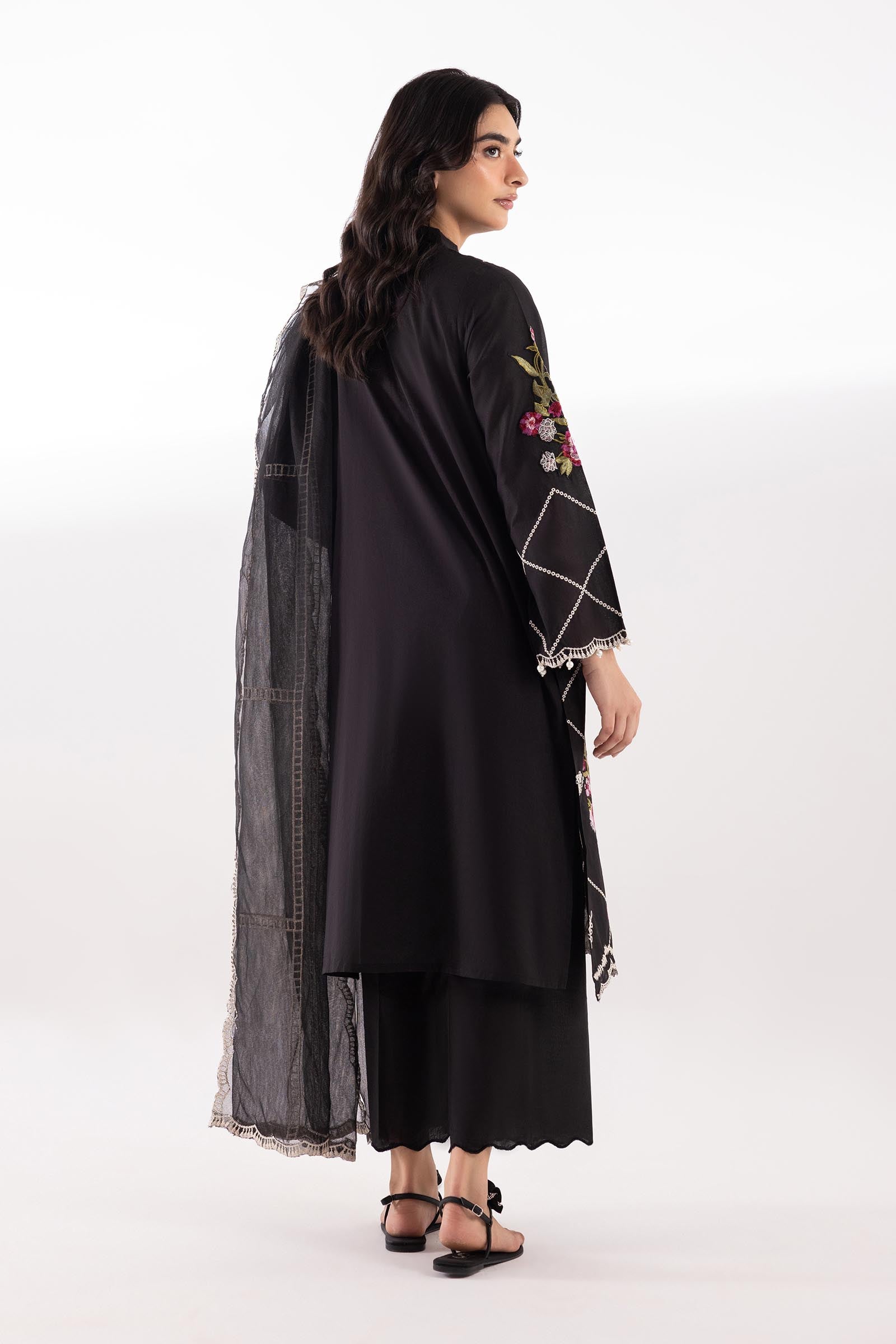 Sana Safinaz | Luxury Pret | Muzlin Lawn Suit SC26MUZ219AP3 - Dress - available at Maria Faisal in UK and USA.