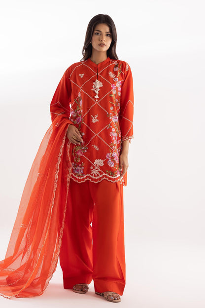 Sana Safinaz | Luxury Pret | Muzlin Lawn Suit SC26MUZ219BP3 - Dress - available at Maria Faisal in UK and USA.