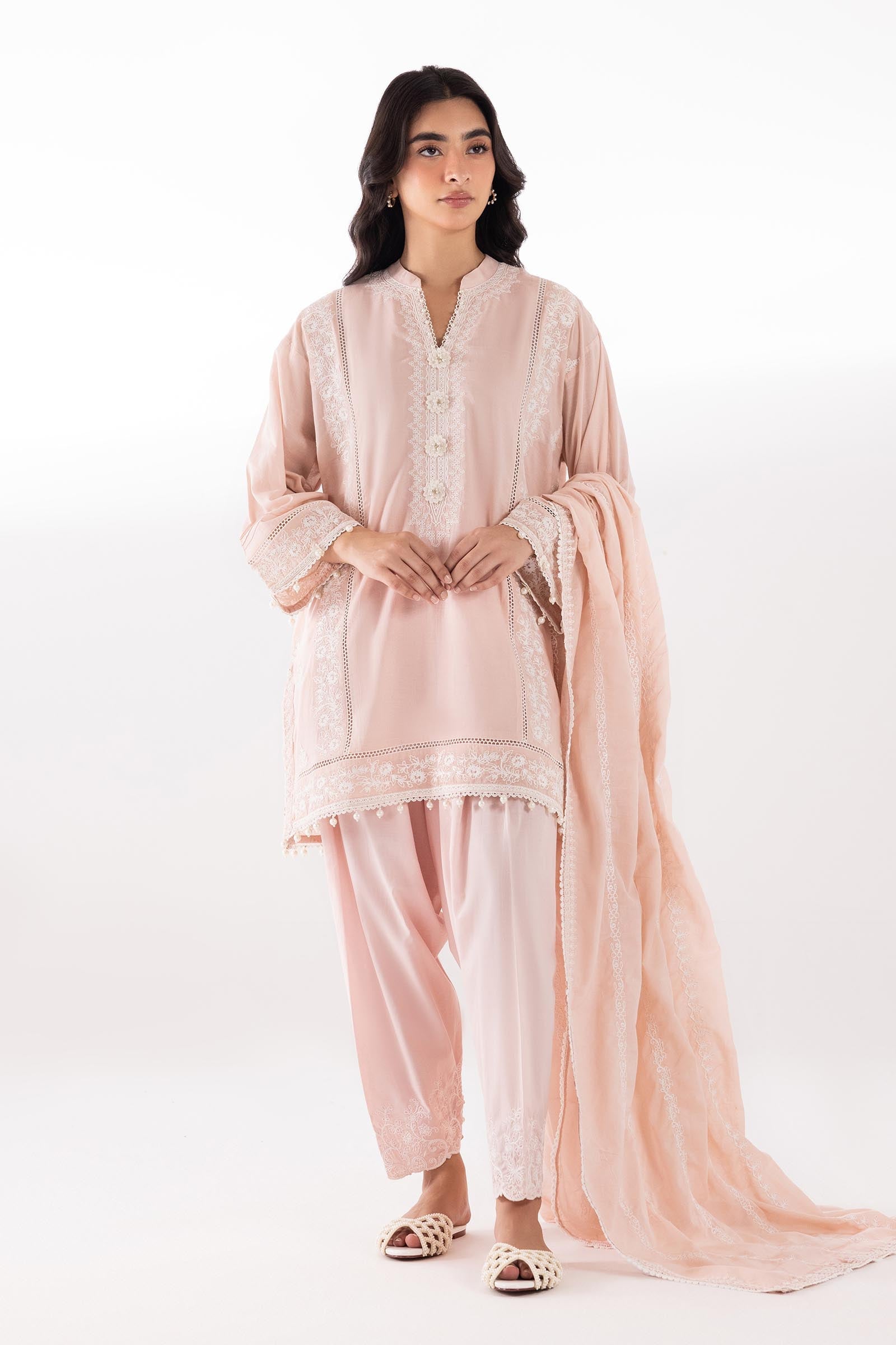 Sana Safinaz | Luxury Pret | Lawn Suit SC26SGE394P3 - Dress - available at Maria Faisal in UK and USA.