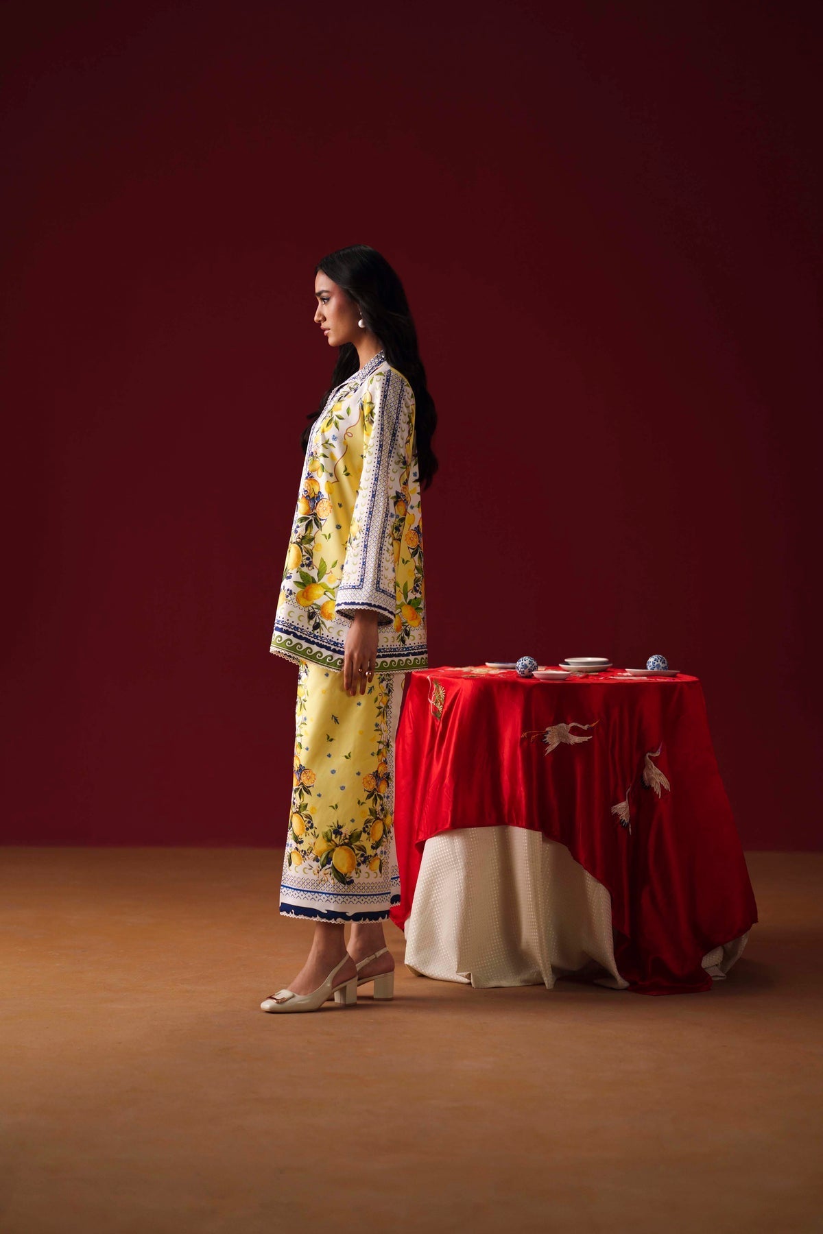 Sable Vogue | Co ords Sets | SCS-02-25 - Luxury Dress - available at Maria Faisal in UK and USA.