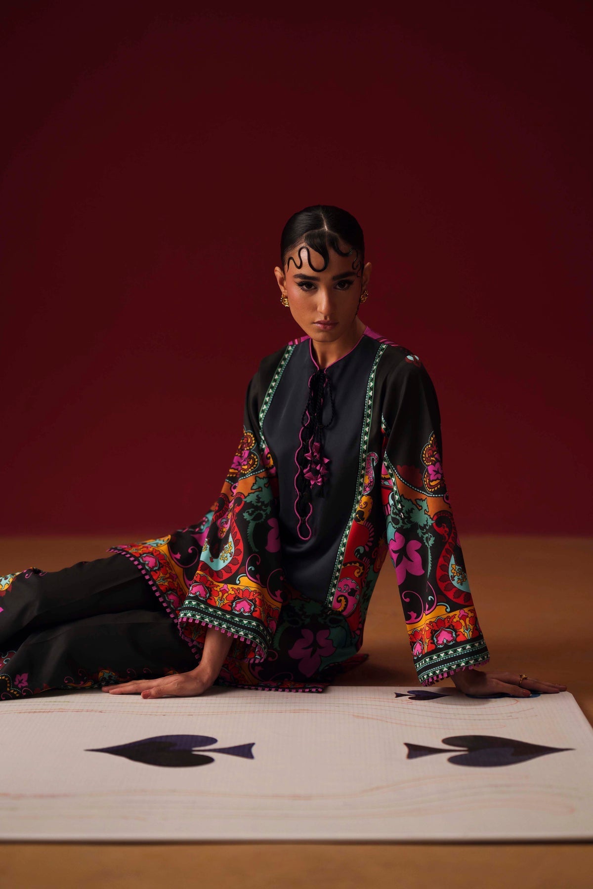 Sable Vogue | Co ords Sets | SCS-04-25 - Luxury Dress - available at Maria Faisal in UK and USA.