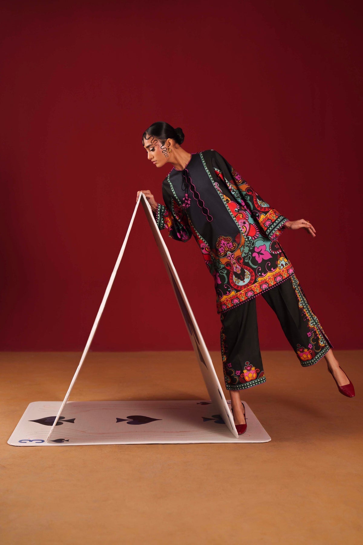 Sable Vogue | Co ords Sets | SCS-04-25 - Luxury Dress - available at Maria Faisal in UK and USA.