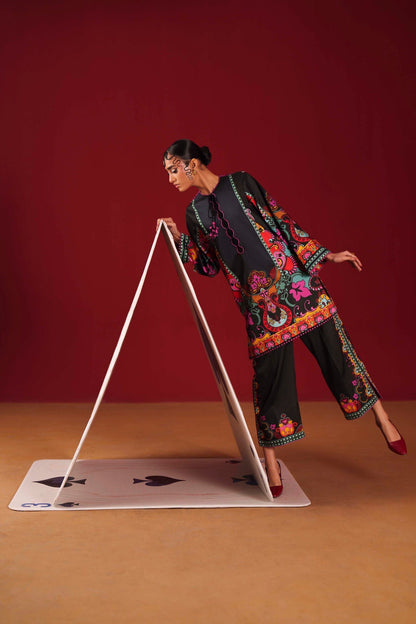 Sable Vogue | Co ords Sets | SCS-04-25 - Luxury Dress - available at Maria Faisal in UK and USA.