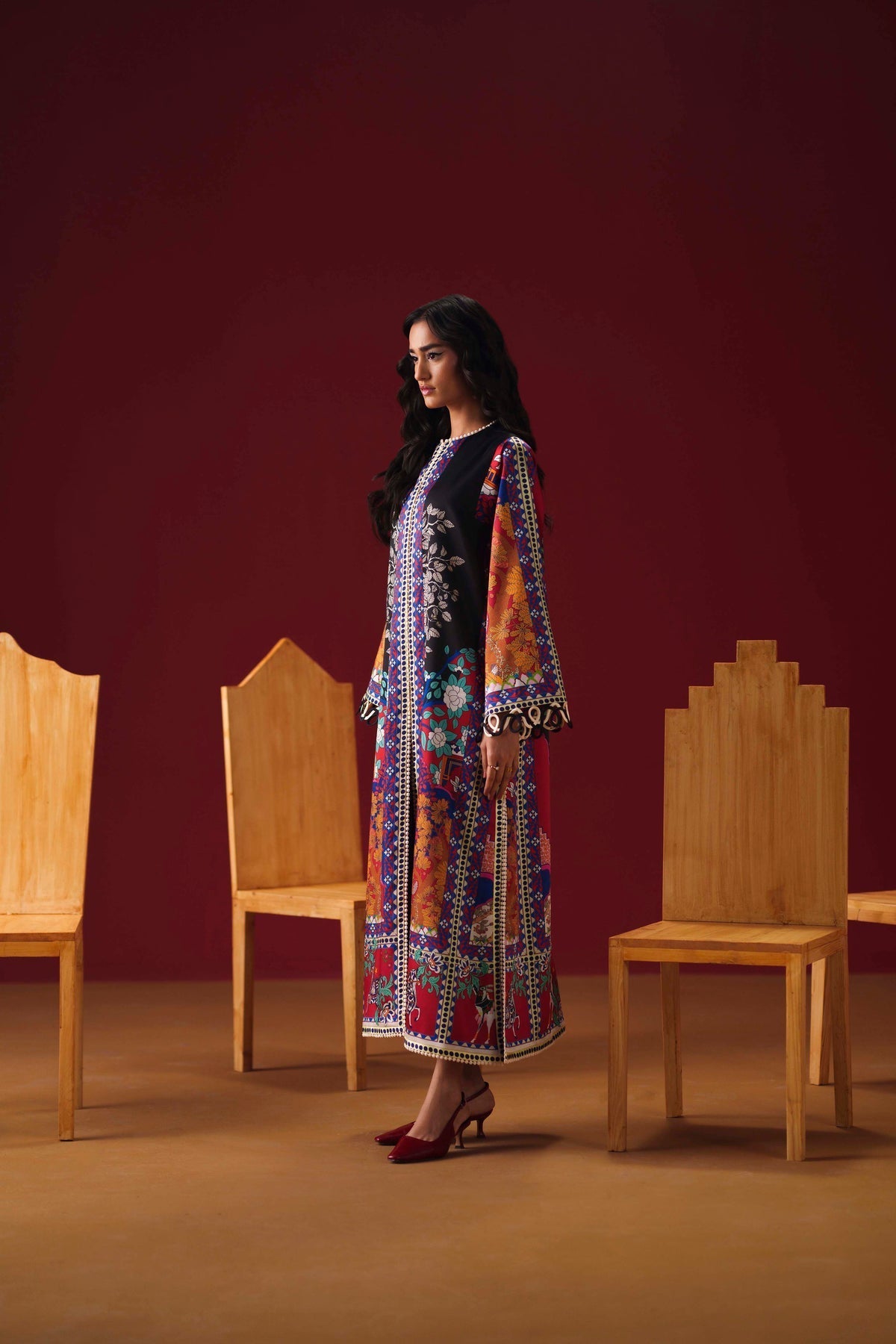 Sable Vogue | Co ords Sets | SCS-07-25 - Luxury Dress - available at Maria Faisal in UK and USA.