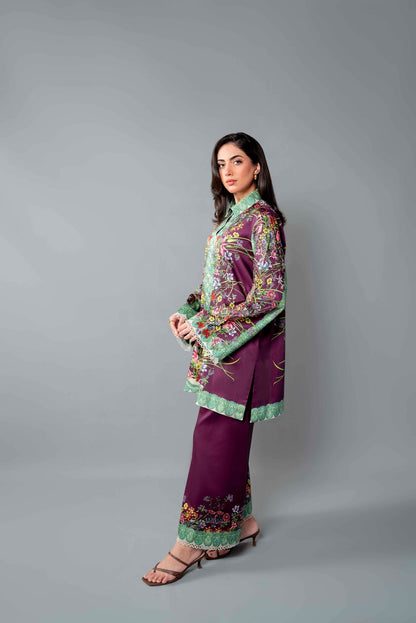 Sable Vogue | Co ords Sets | Scs-P5 - Luxury Dress - available at Maria Faisal in UK and USA.