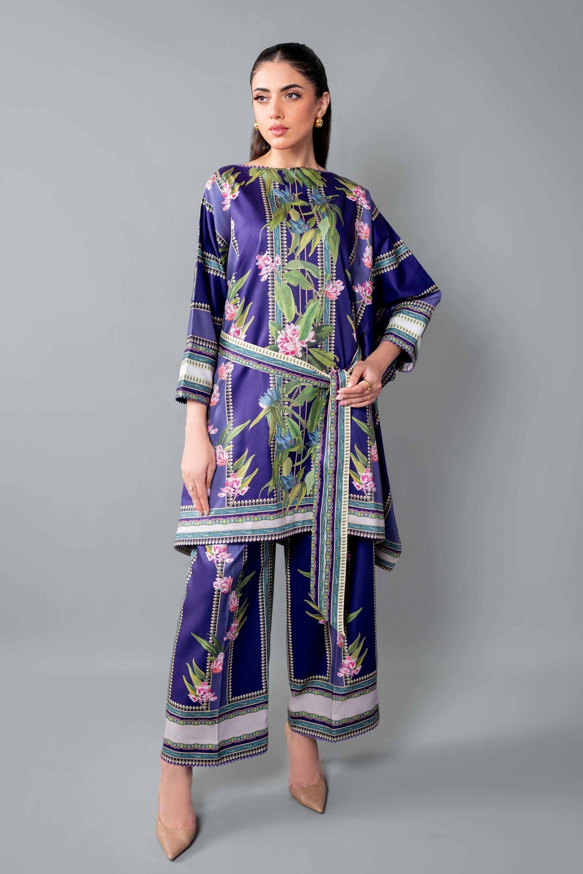 Sable Vogue | Co ords Sets | Scs-P6-2 - Luxury Dress - available at Maria Faisal in UK and USA.