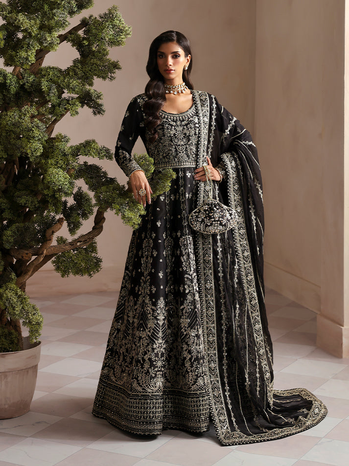 Gulaal | Serica Raw Silk | Sorelia - Formal Dress - available at Maria Faisal in UK and USA.