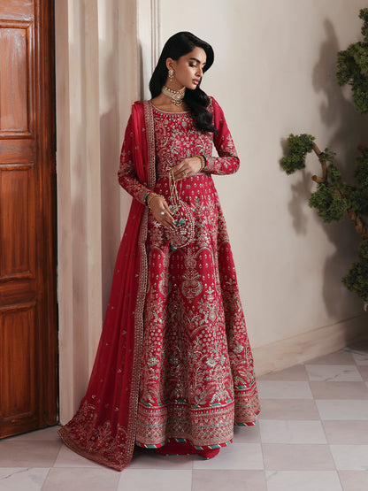 Gulaal | Serica Raw Silk | Serosia - Formal Dress - available at Maria Faisal in UK and USA.