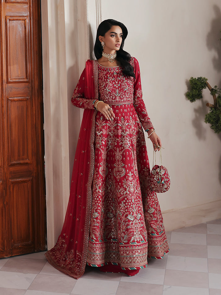 Gulaal | Serica Raw Silk | Serosia - Formal Dress - available at Maria Faisal in UK and USA.