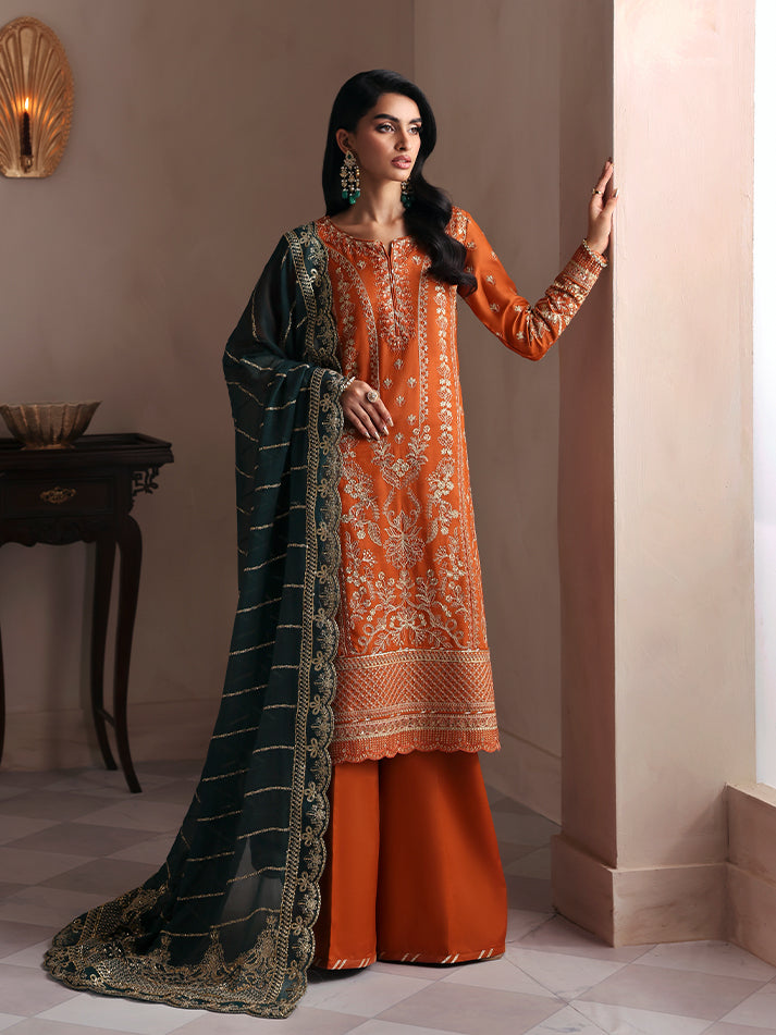 Gulaal | Serica Raw Silk | Ciora - Formal Dress - available at Maria Faisal in UK and USA.