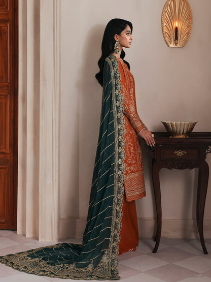 Gulaal | Serica Raw Silk | Ciora - Formal Dress - available at Maria Faisal in UK and USA.