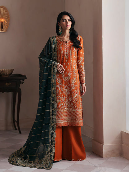 Gulaal | Serica Raw Silk | Ciora - Formal Dress - available at Maria Faisal in UK and USA.