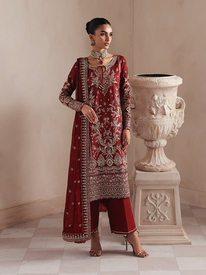 Gulaal | Serica Raw Silk | Seryne - Formal Dress - available at Maria Faisal in UK and USA.