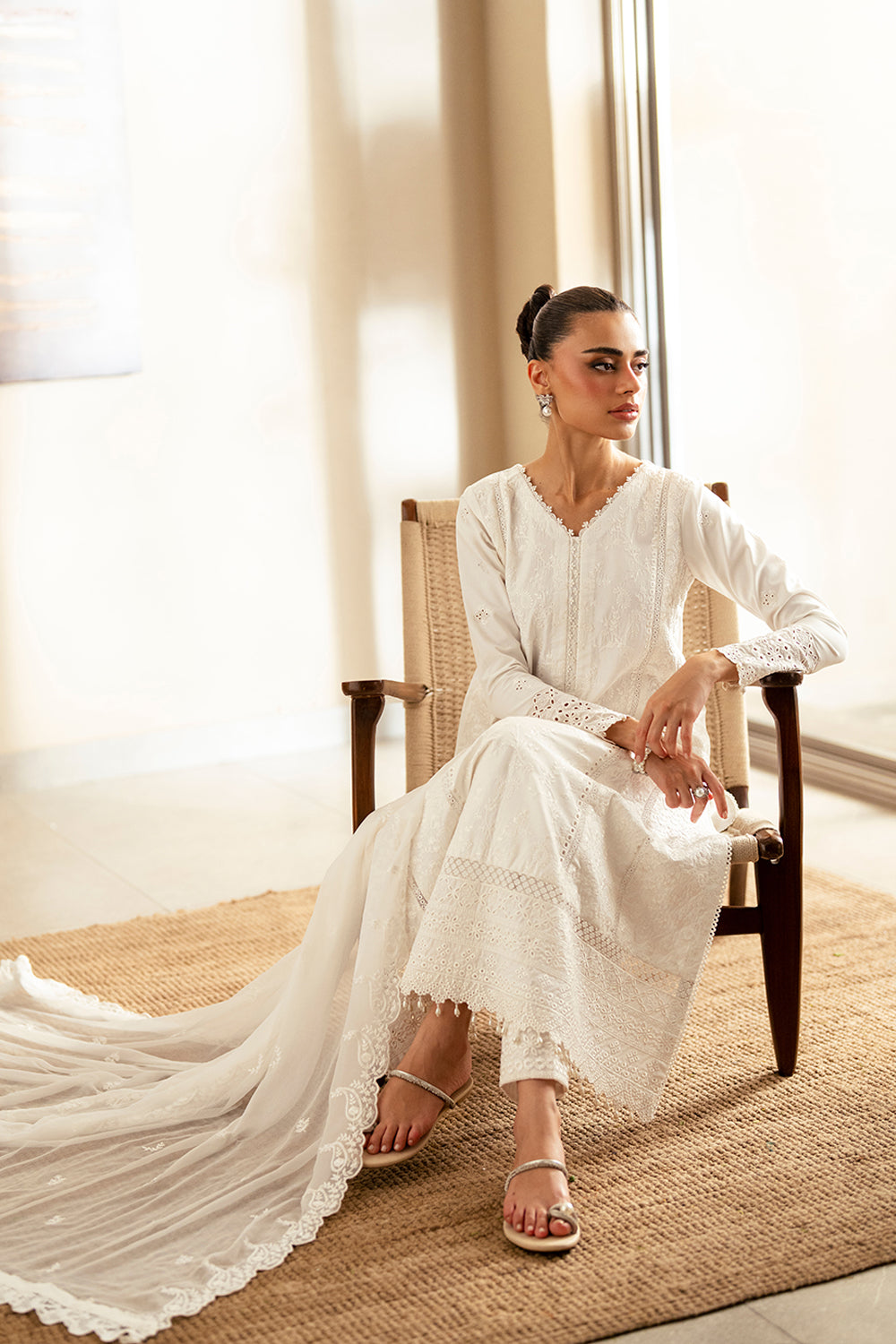 Azure | Luxury Lawn 26 | Serene Opal - Luxury Dress - available at Maria Faisal in UK and USA.