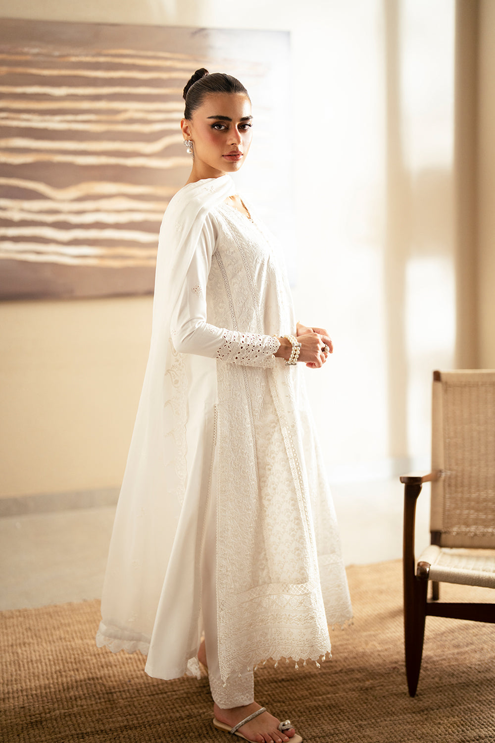 Azure | Luxury Lawn 26 | Serene Opal - Luxury Dress - available at Maria Faisal in UK and USA.