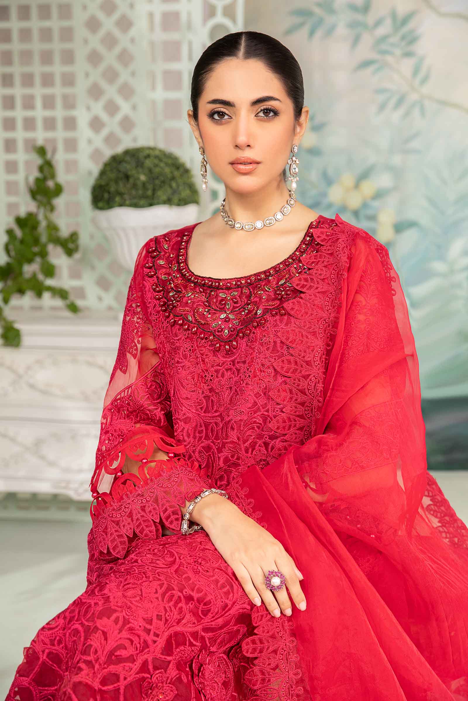 Maira B | Ready to Wear | SF-EA24-34 by Maria Faisal - Registered Vendor of : Maria B - type : Wedding Dress - 100% original wedding dresses
