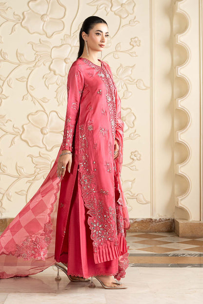 Maria B | Luxury Formals Pre Fall | SF-EA26-12-Pink - Formal Dress - available at Maria Faisal in UK and USA.