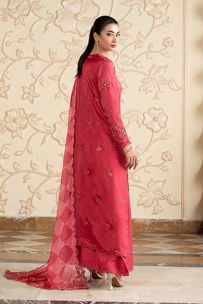 Maria B | Luxury Formals Pre Fall | SF-EA26-12-Pink - Formal Dress - available at Maria Faisal in UK and USA.
