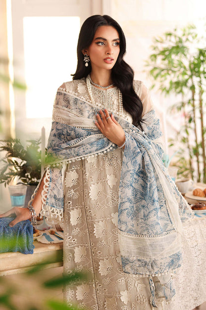 Maria B | Pre Fall Dresses | 3 Piece Embroidered Organza Suit CC - Ladies Clothes - Maria Faisal