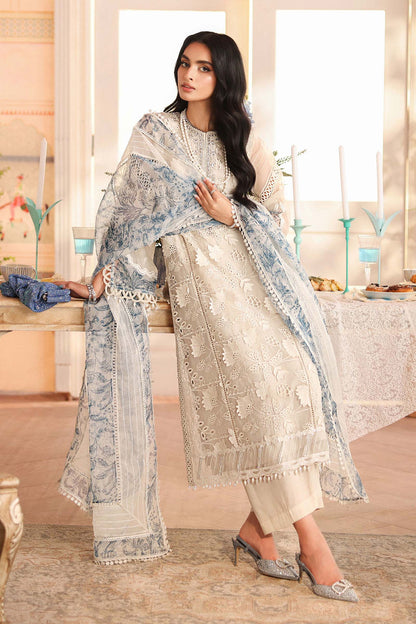 Maria B | Pre Fall Dresses | 3 Piece Embroidered Organza Suit CC - Ladies Clothes - Maria Faisal