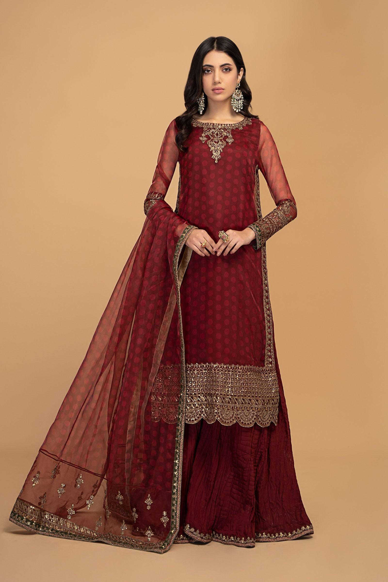 Maria B | Formal Wears | SF-EF23-08R1 by Maria Faisal - Registered Vendor of : Maria B - type : Ladies Clothes - 100% original wedding dresses