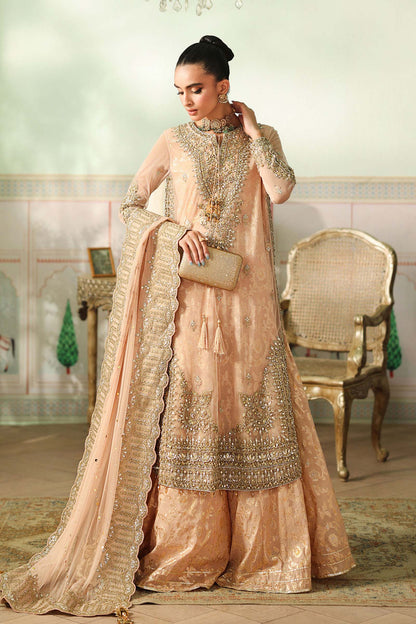 Maria B | Pre Fall Dresses | 3 Piece Embroidered Net Suit EE - Ladies Clothes - Maria Faisal