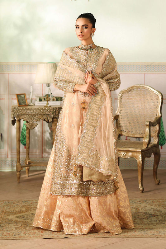 Maria B | Pre Fall Dresses | 3 Piece Embroidered Net Suit EE - Ladies Clothes - Maria Faisal