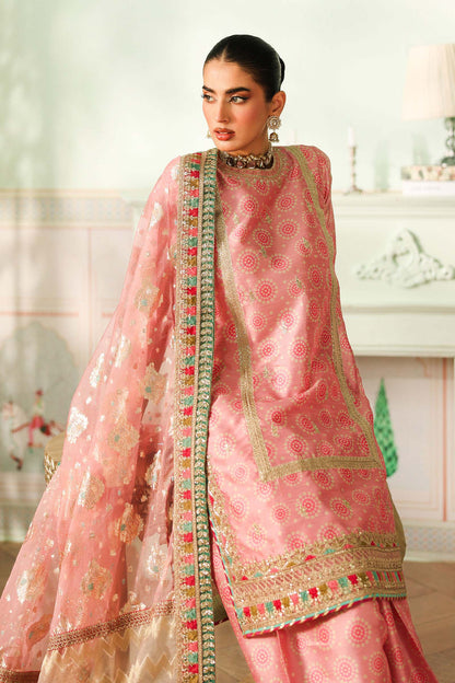 Maria B | Pre Fall Dresses | 3 Piece Embroidered Raw Silk Suit JJ - Ladies Clothes - Maria Faisal