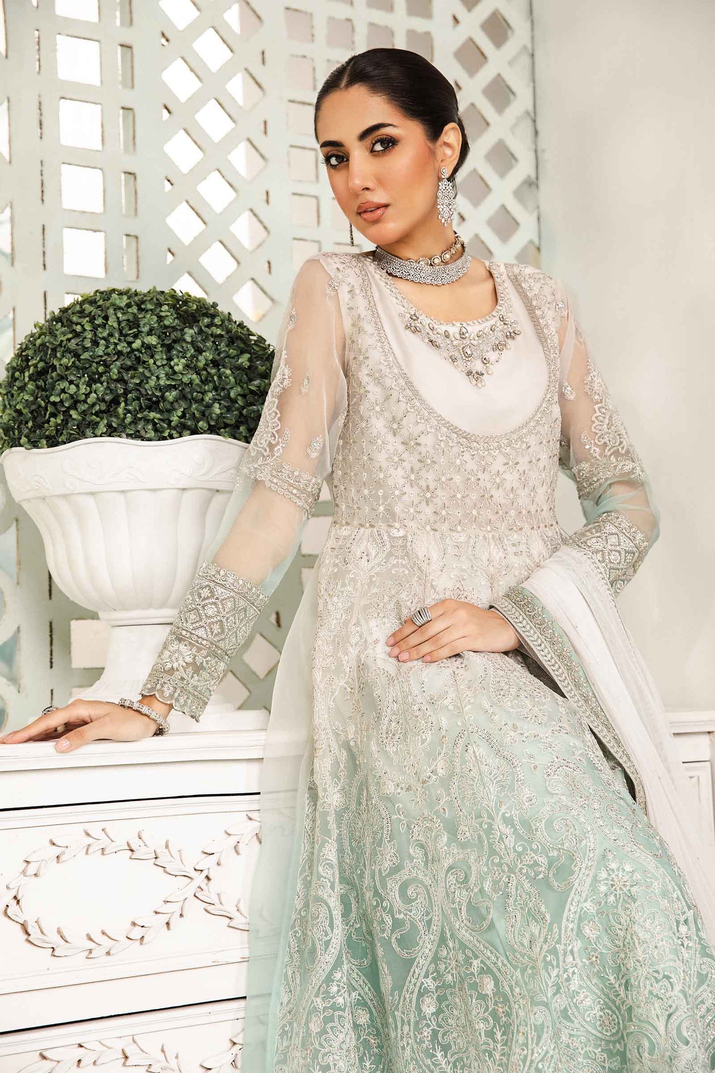 Maira B | Ready to Wear | SF-EA24-18 by Maria Faisal - Registered Vendor of : Maria B - type : Wedding Dress - 100% original wedding dresses