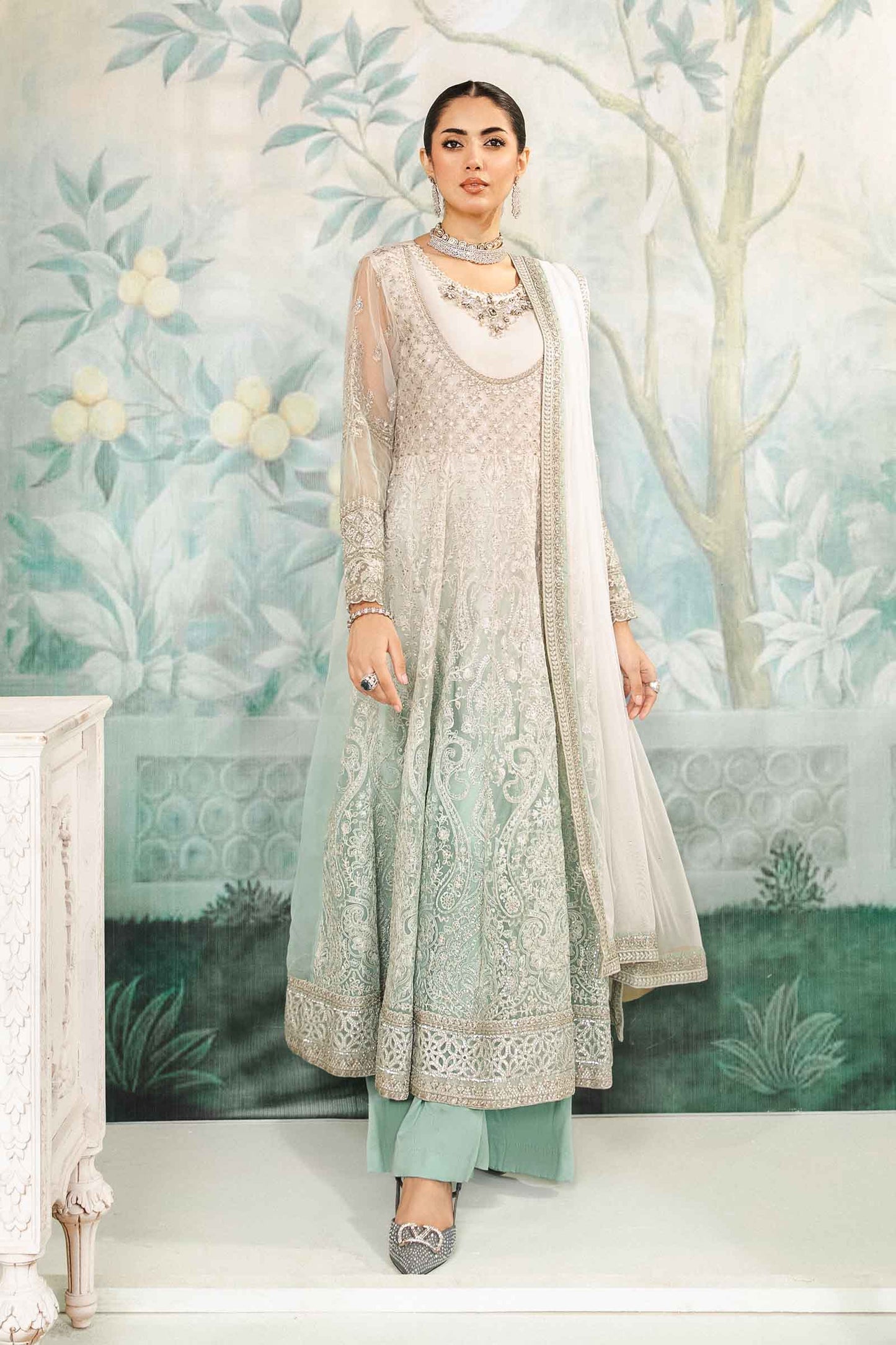 Maira B | Ready to Wear | SF-EA24-18 by Maria Faisal - Registered Vendor of : Maria B - type : Wedding Dress - 100% original wedding dresses