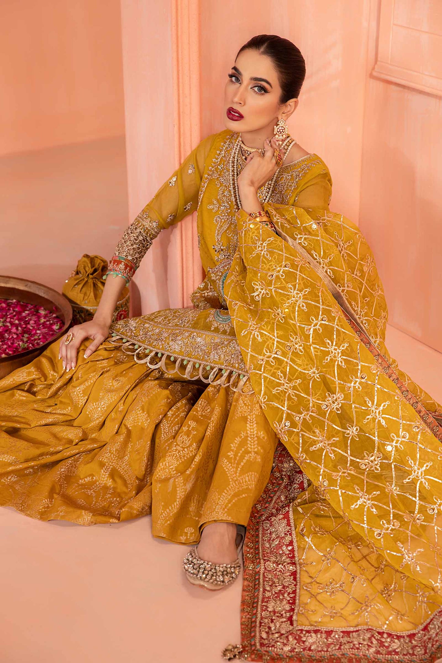 Maira B | Ready to Wear | SF-EA24-28 by Maria Faisal - Registered Vendor of : Maria B - type : Wedding Dress - 100% original wedding dresses