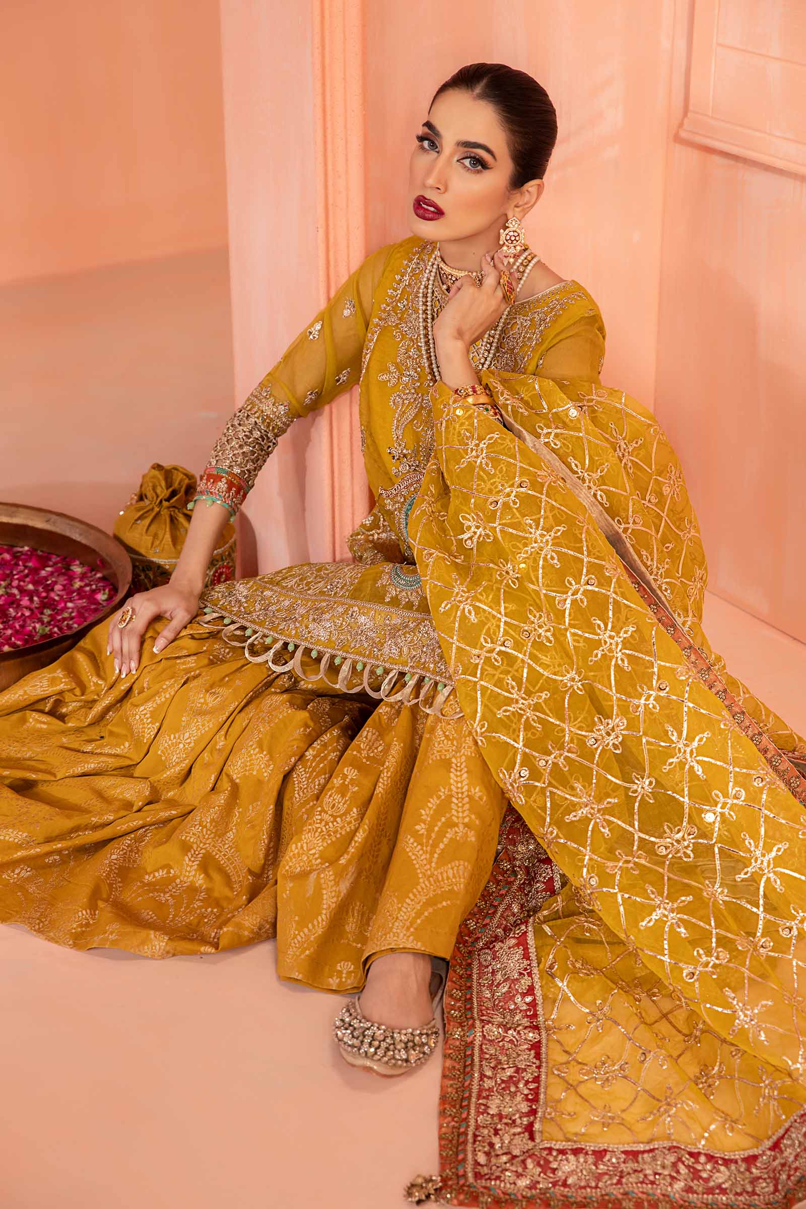 Maira B | Ready to Wear | SF-EA24-28 by Maria Faisal - Registered Vendor of : Maria B - type : Wedding Dress - 100% original wedding dresses